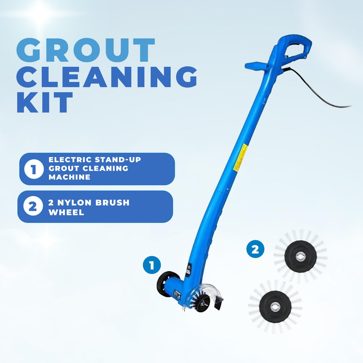 Grout Groovy deep-cleaning action targets grout lines effectively