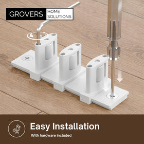 Grovers low-profile bracket preserves closet space during installation