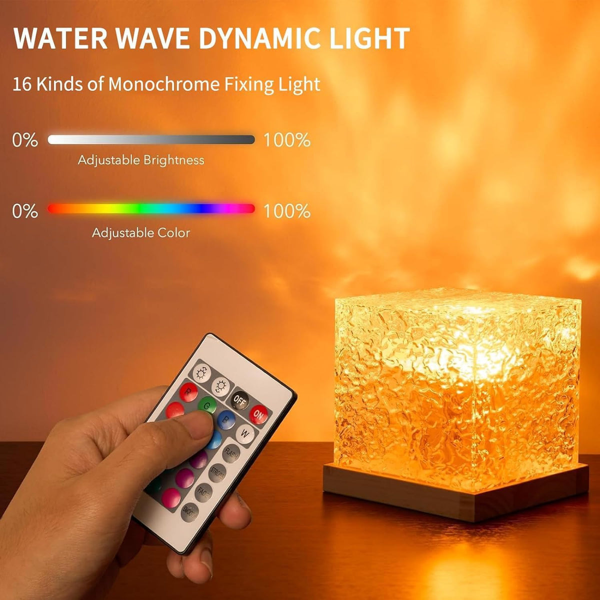Growalleter aurora 16-color mode showcases versatile mood lighting at home.