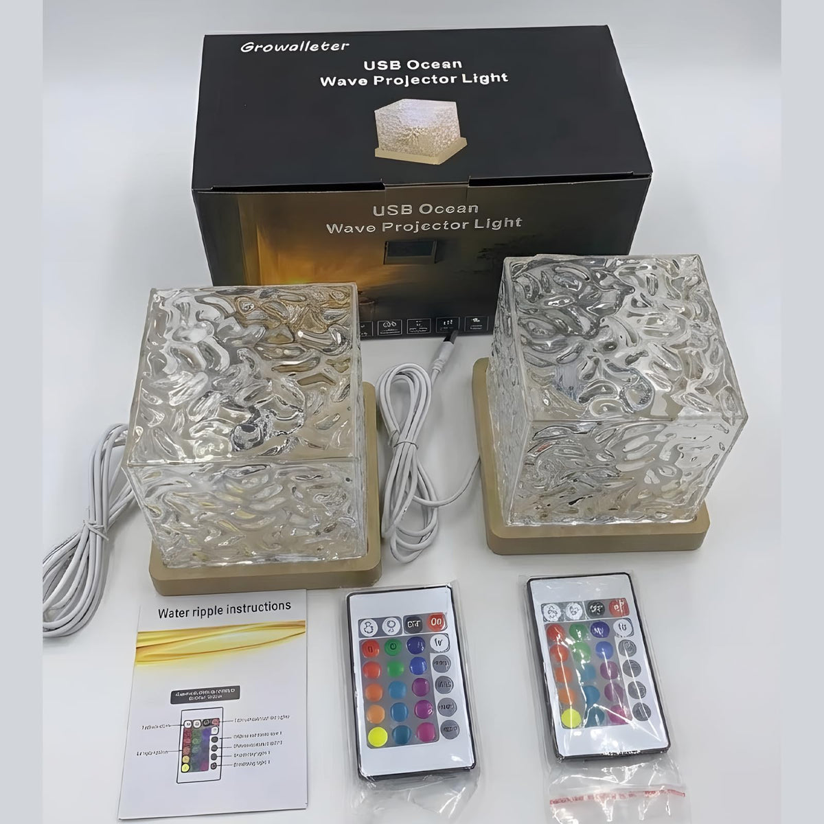Growalleter Ocean Wave Light with 16 colors offers mood lighting options