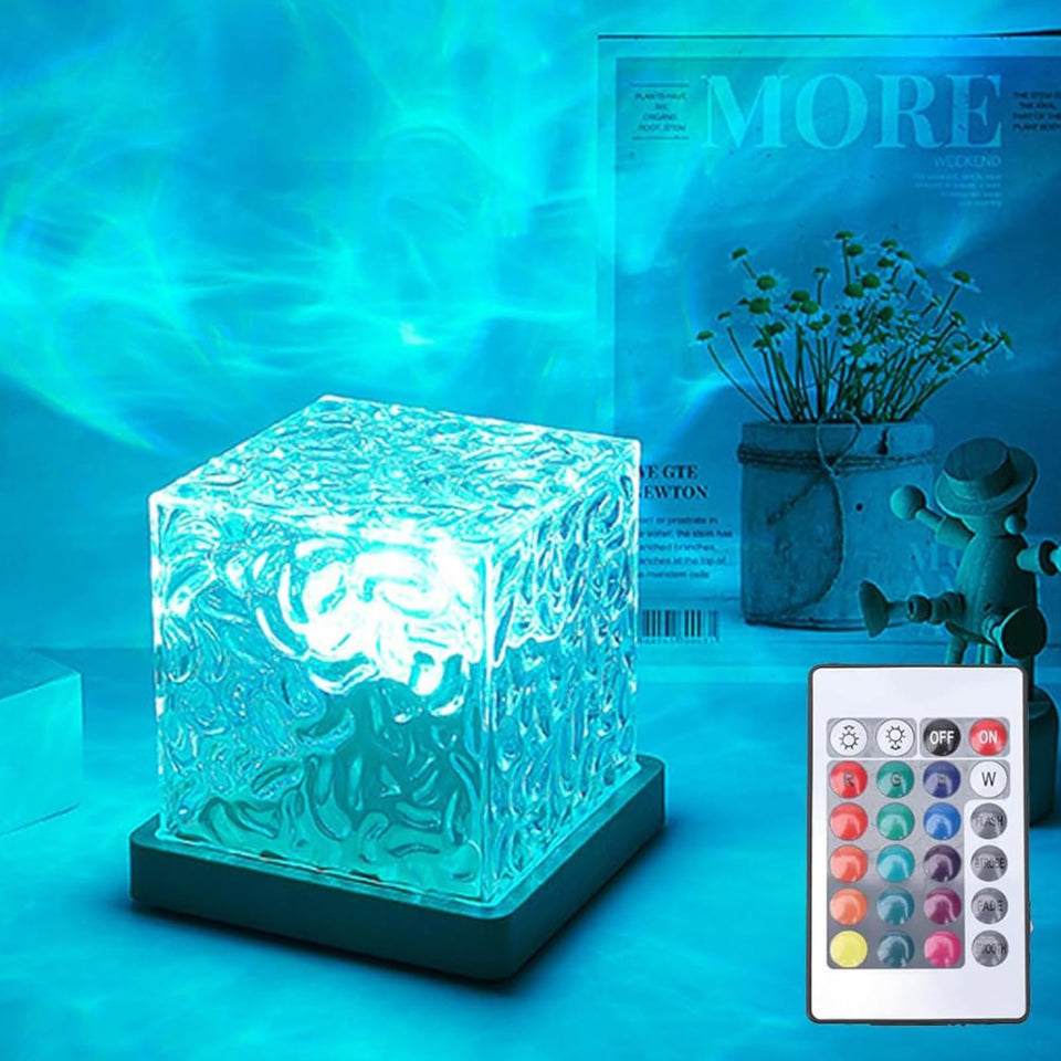 Growalleter Ocean Wave Projector Light shows immersive RGB glow for bathrooms and bedrooms