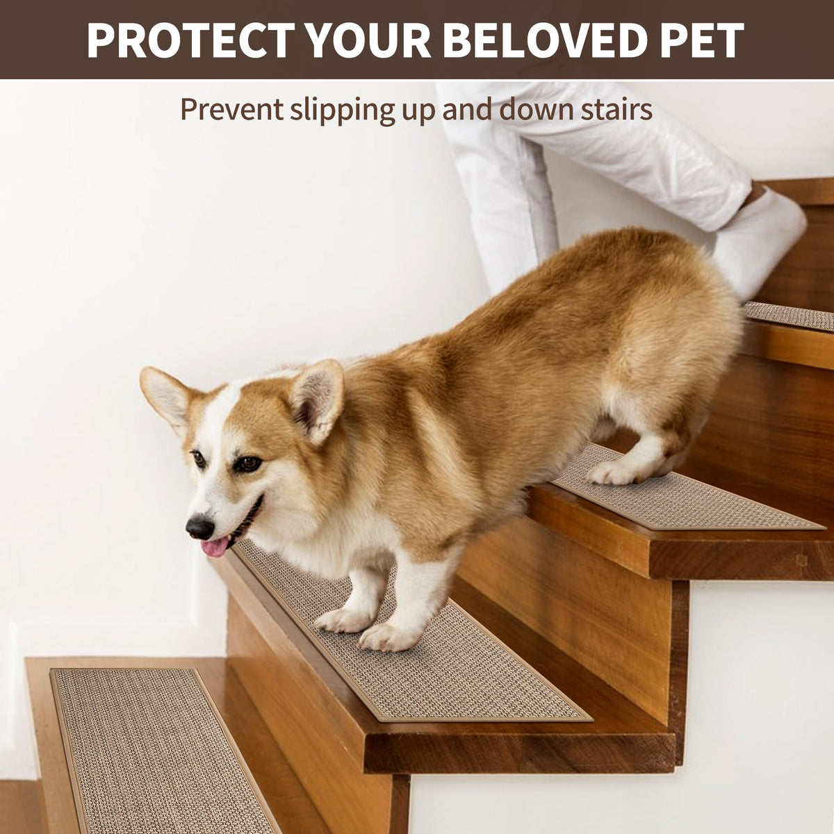 GROWLING Linen Stair Treads easy cleaning and moisture resistance.