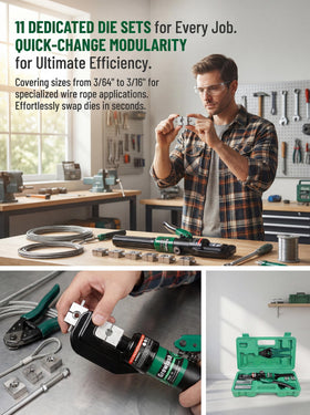 Growlush magnetic die retention keeps dies aligned under pressure