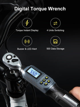 GROWNEER digital torque wrench with socket kit for versatile tasks