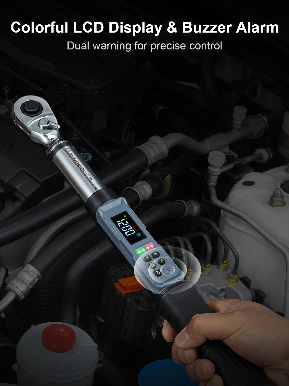 GROWNEER includes socket set for versatile fastener work.