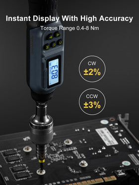 Growneer torque screwdriver set including 20 bits and 5 sockets