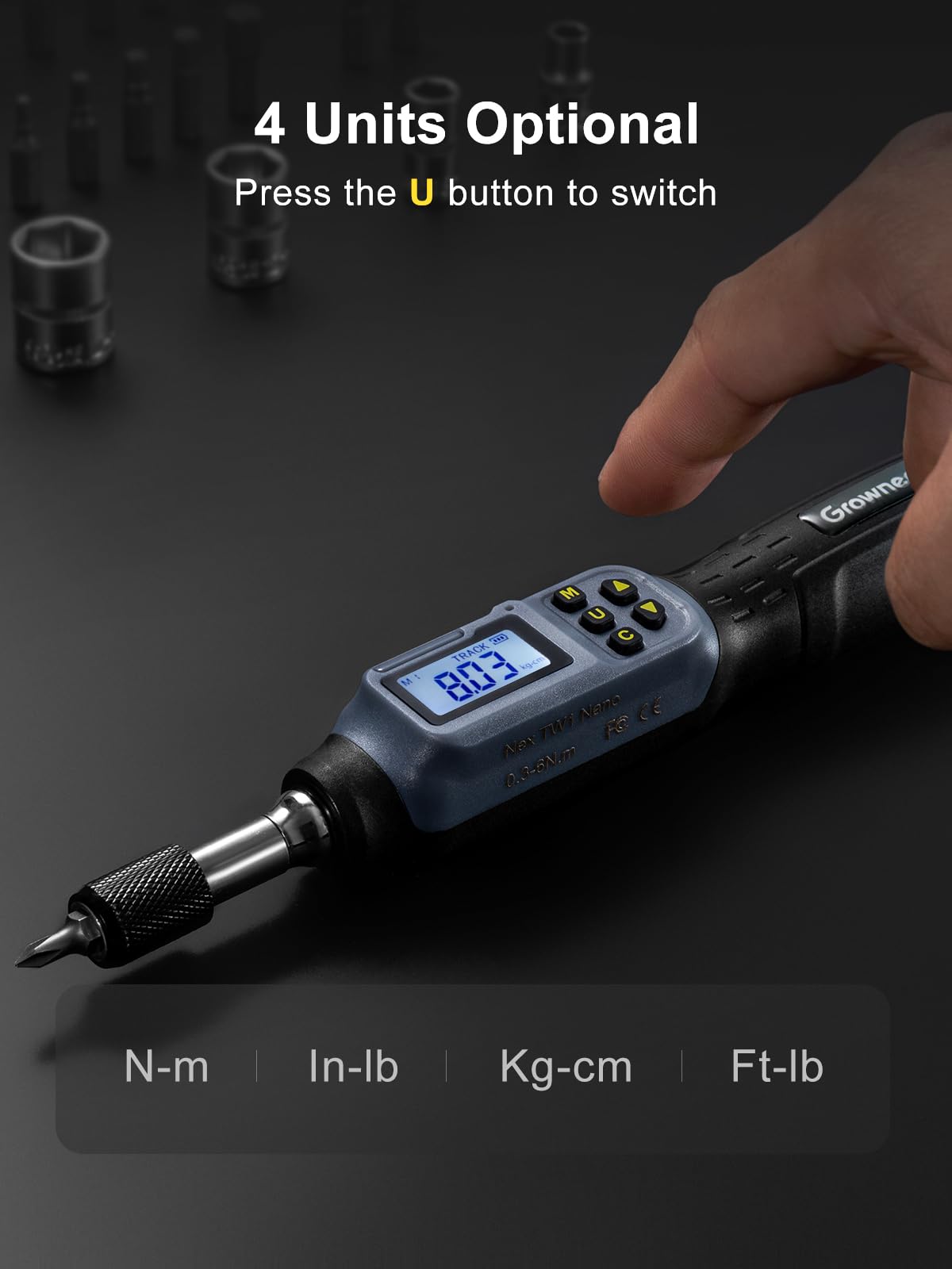 GROWNEER torque-head replacement enables rapid tool changes during critical tasks.
