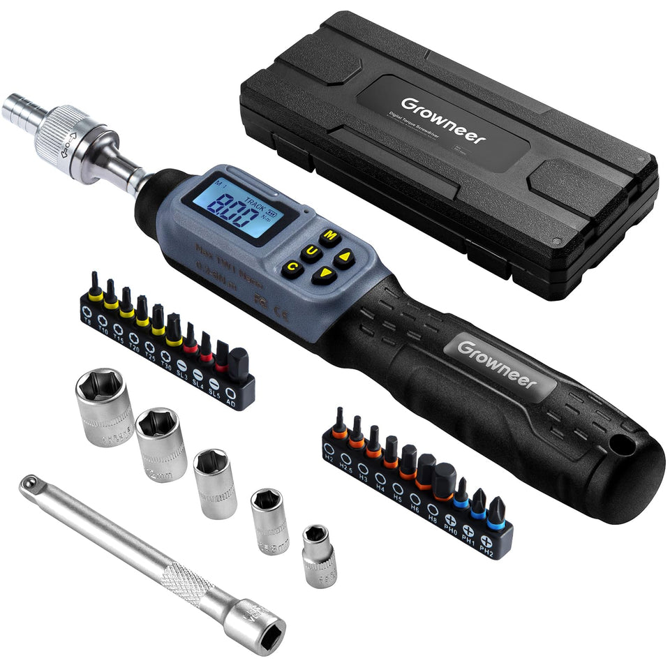 Growneer upgraded digital torque screwdriver with digital display for precise control