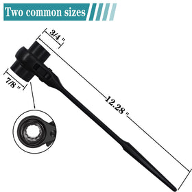 Groword 12-point ratcheting podger double-ended wrench for versatile use
