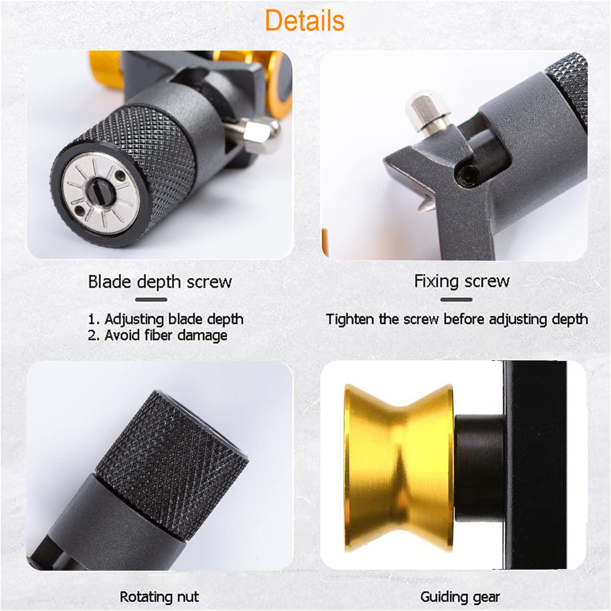 Groword adjustable-cut depth tool enables tailored jacket cutting