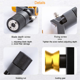 Groword adjustable-cut depth tool enables tailored jacket cutting