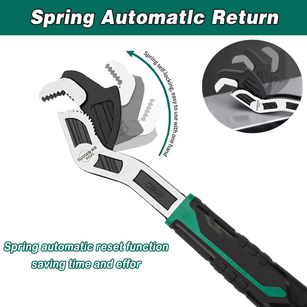 Groword ergonomic TPR handle reduces fatigue during use.