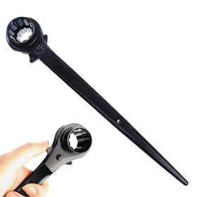 Groword reversible ratcheting wrench with dual 19mm and 22mm sockets for scaffold work