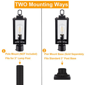 GRUENLICH post light size spec ensures correct fit for columns.