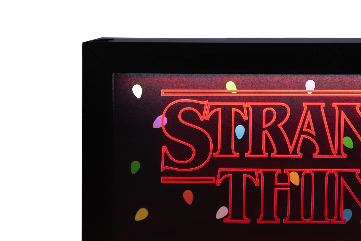 Grupo Erik Stranger Things lamp central screen lit with color bulbs for mood lighting