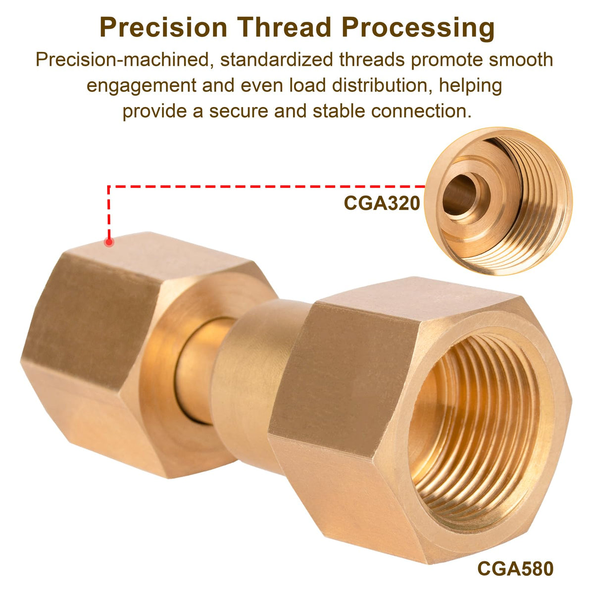 GRYVOZE precision-machined threads ensure smooth engagement and seating.