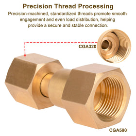GRYVOZE precision-machined threads ensure smooth engagement and seating.