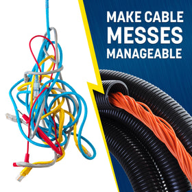 GS Power flexible cable conduit 1/4in simplifies routing in challenging spaces