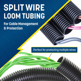 Side view of flexible ribbed loom for easy routing.