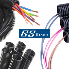 Temperature-resistant conduit guards cables from heat and abrasion.