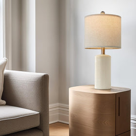 G-SAFAVA fabric shade diffuses light for comfortable reading