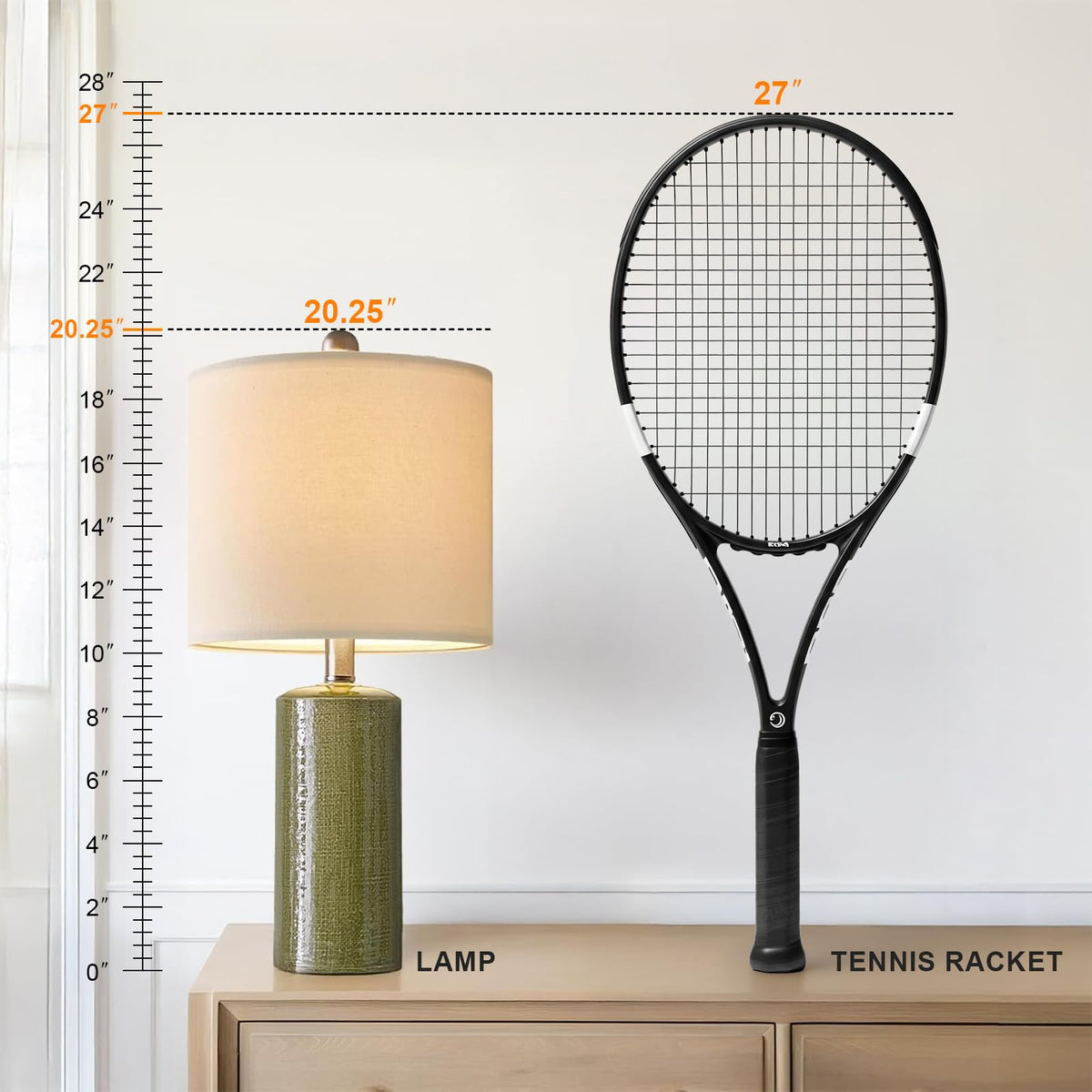 G-SAFAVA modern ceramic lamp with green body adds stylish accent.