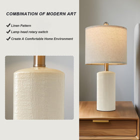 G-SAFAVA on nightstand beside books for calm bedside glow
