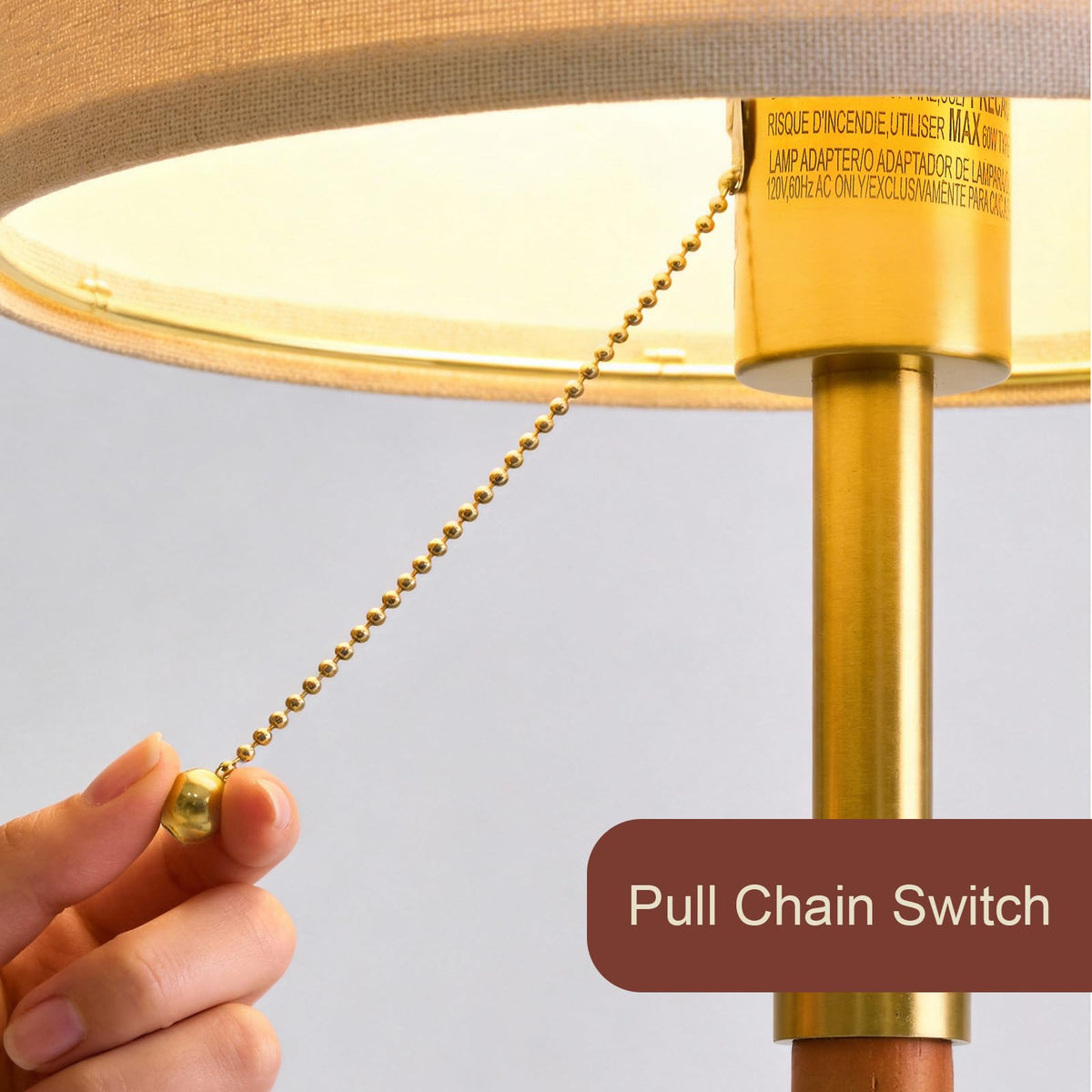 G-SAFAVA soft-light linen shade diffuses gentle glow for relaxing evenings