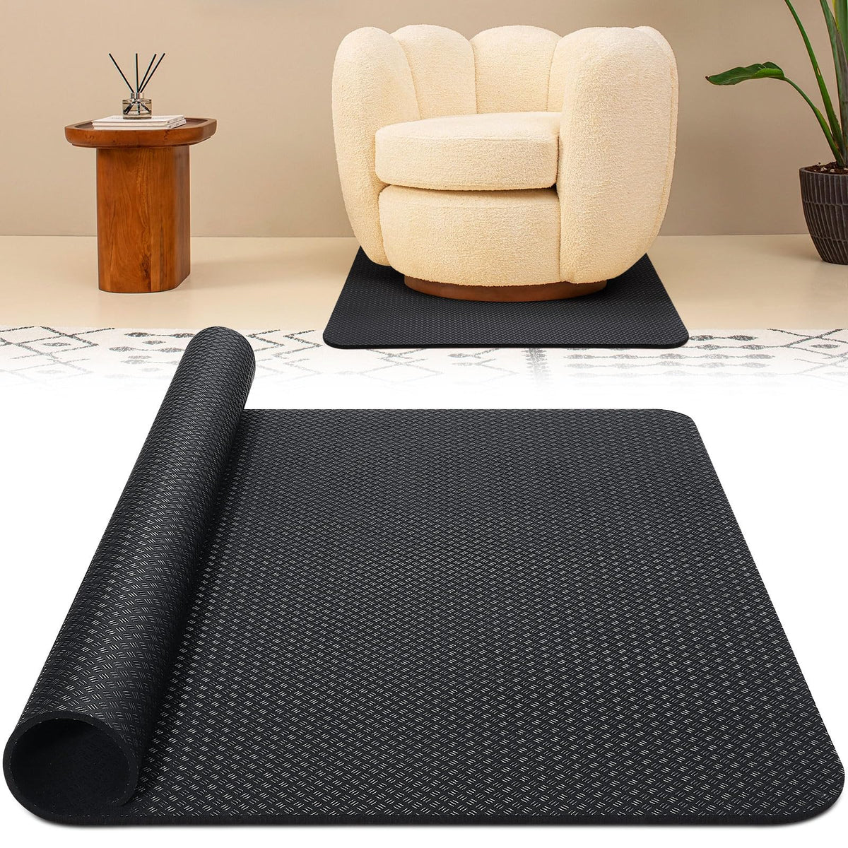 GSDOTZAP recliner pad 30x30 on hardwood floor improves stability and reduces slips.