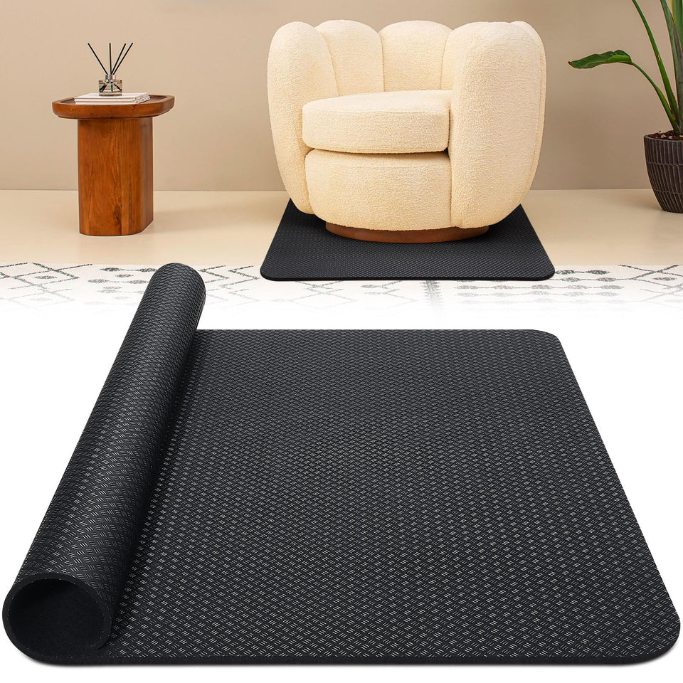 GSDOTZAP recliner pad 30x30 on hardwood floor improves stability and reduces slips.