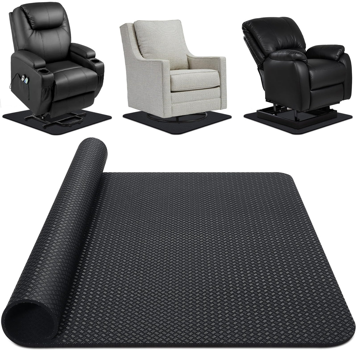 GSDOTZAP versatile pad suits chairs, couches, and other heavy furniture.