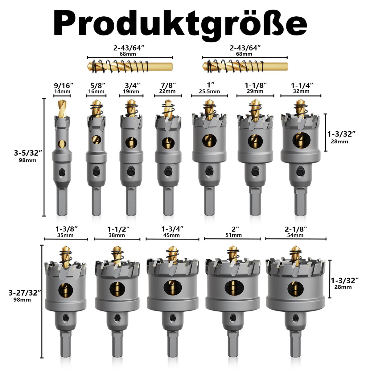 GSTK Upgrade carbide hole saw 16mm cutting through metal with precision