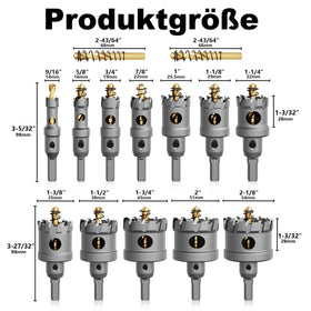 GSTK Upgrade carbide hole saw 16mm cutting through metal with precision