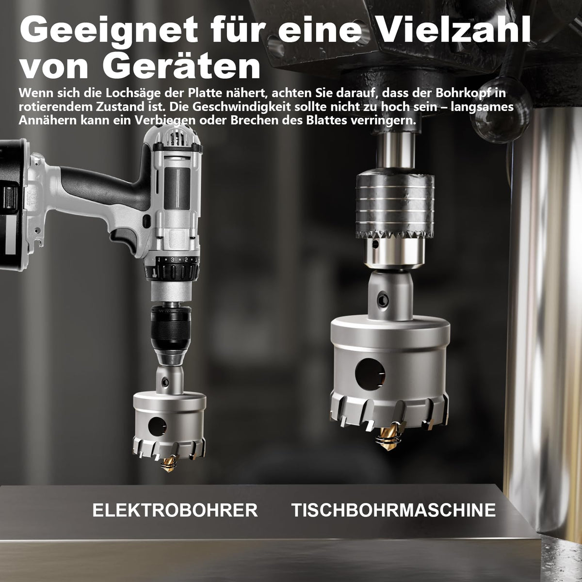 GSTK 35mm hole saw enabling faster drilling in aluminum and steel