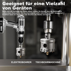 GSTK 35mm hole saw enabling faster drilling in aluminum and steel