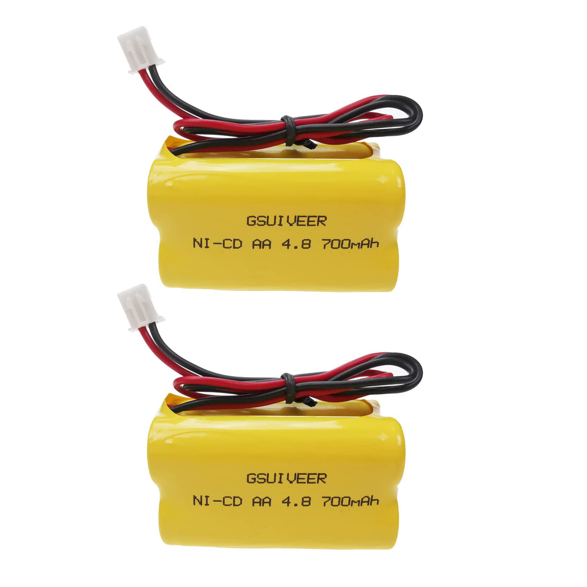 GSUIVEER 4.8V Ni-Cd battery close-up showing 700mAh capacity