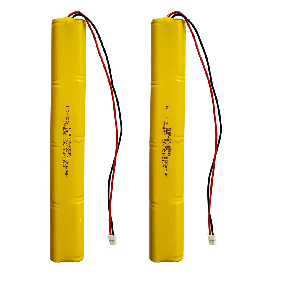 GSUIVEER 9.6V exit light battery in package, reliable power for emergency signs.