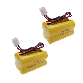GSUIVEER emergency light battery being installed with correct polarity