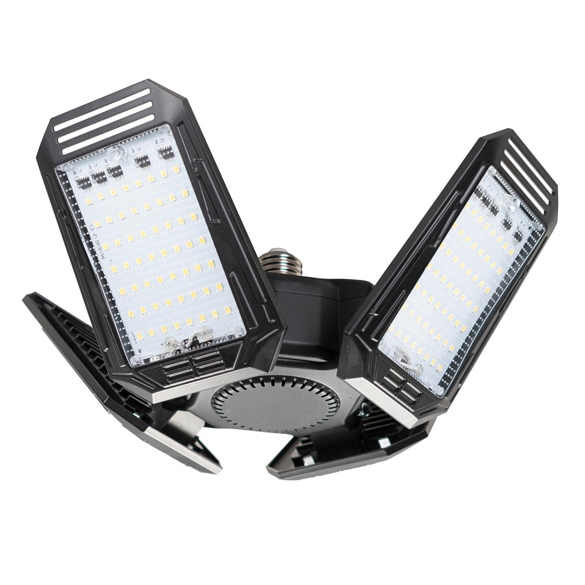 GT-Lite adjustable four-panel bulb in a workshop setup