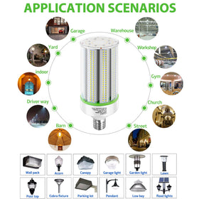 GTAREN LED corn bulbs deliver a 360-degree beam for wide coverage