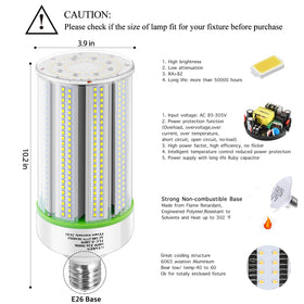 GTAREN 100W corn bulbs with E39 base for easy industrial retrofit