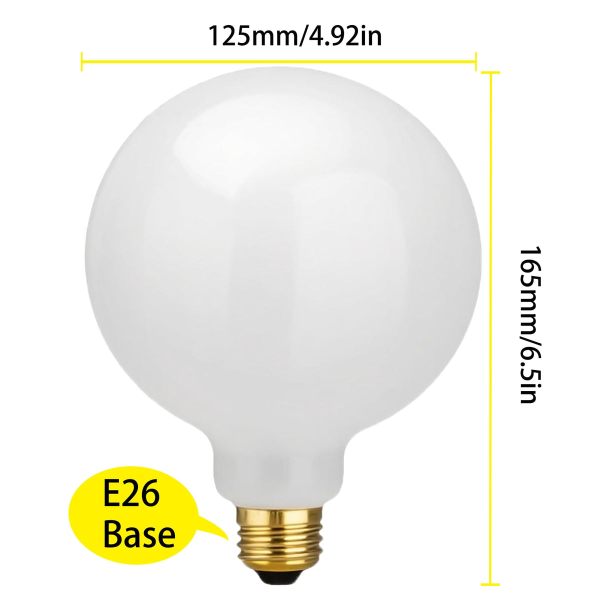 GTHAAA round globe bulb ideal for chandeliers and decorative fixtures