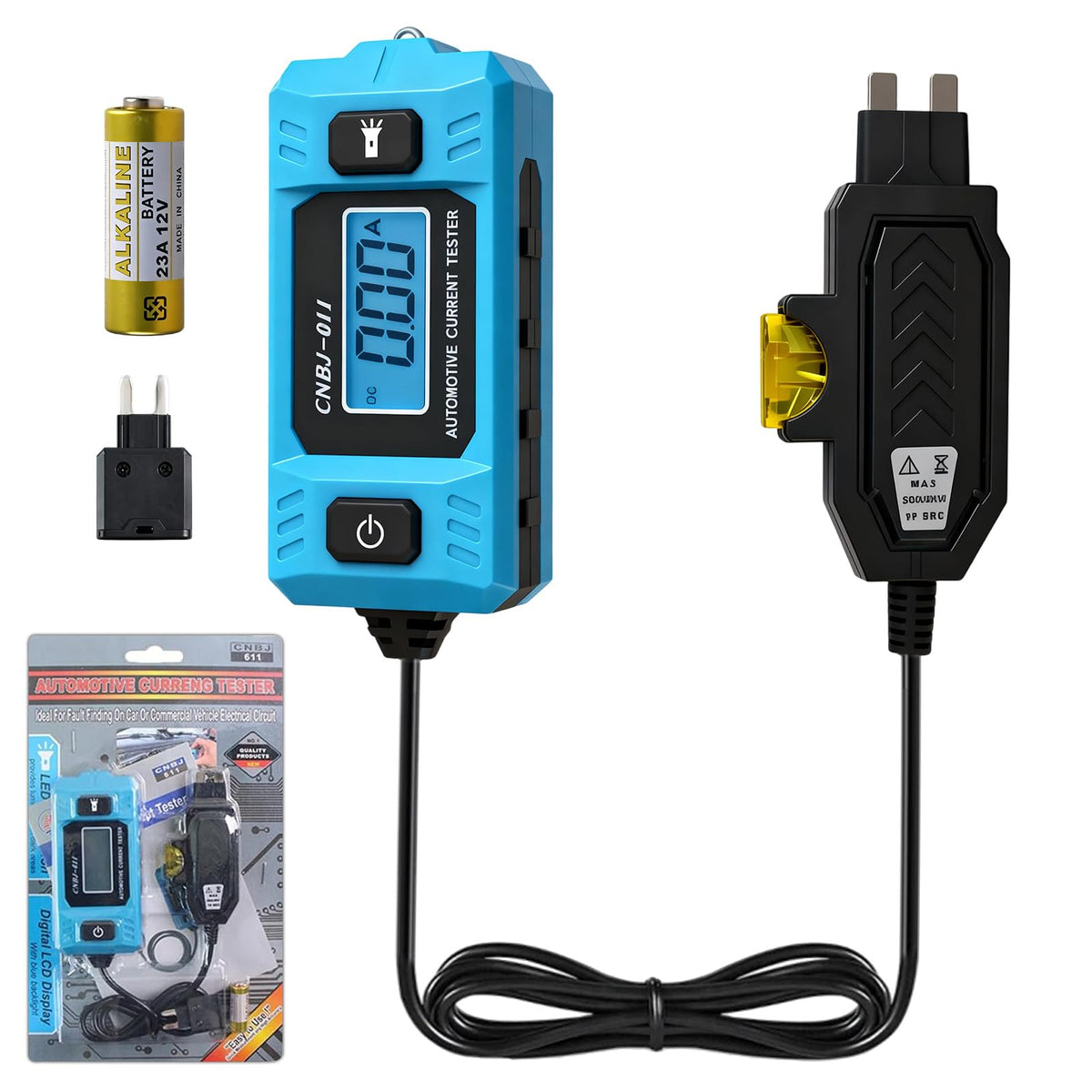 Gtrsiow automotive circuit fault probe tester front view enhances grip during diagnostics