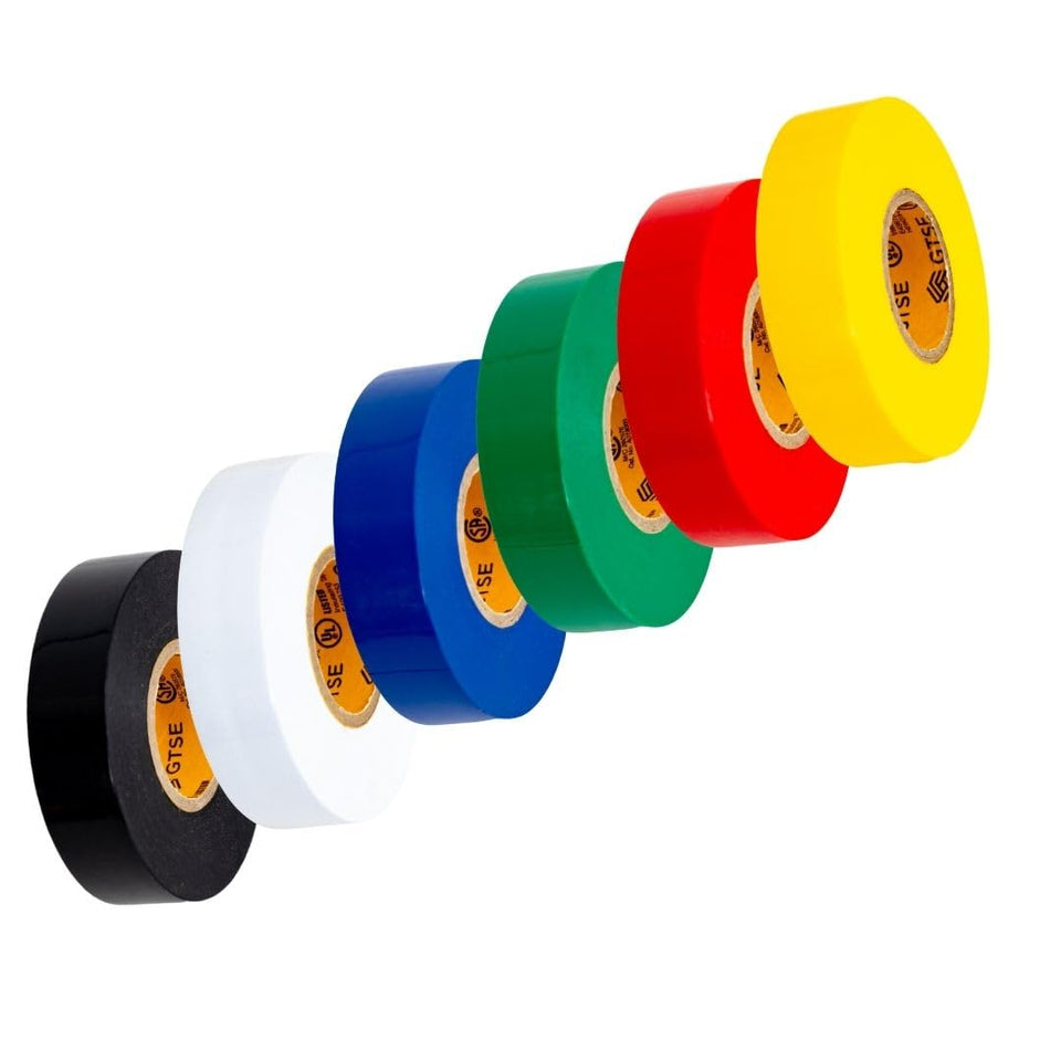 GTSE mixed colors electrical tape roll with multiple vibrant colors for durable insulation