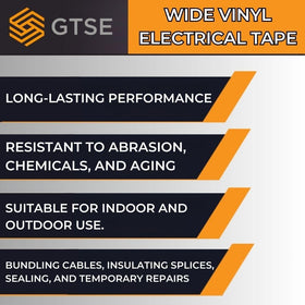 Moisture and UV resistant GTSE tape shown in a close-up for outdoor use.