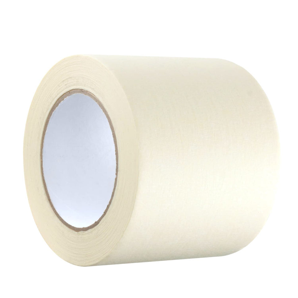 GTSE wide masking tape close-up showing strong adhesion for clean paint lines.