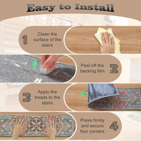 Gtuun treads machine-washable and color-fast for busy homes