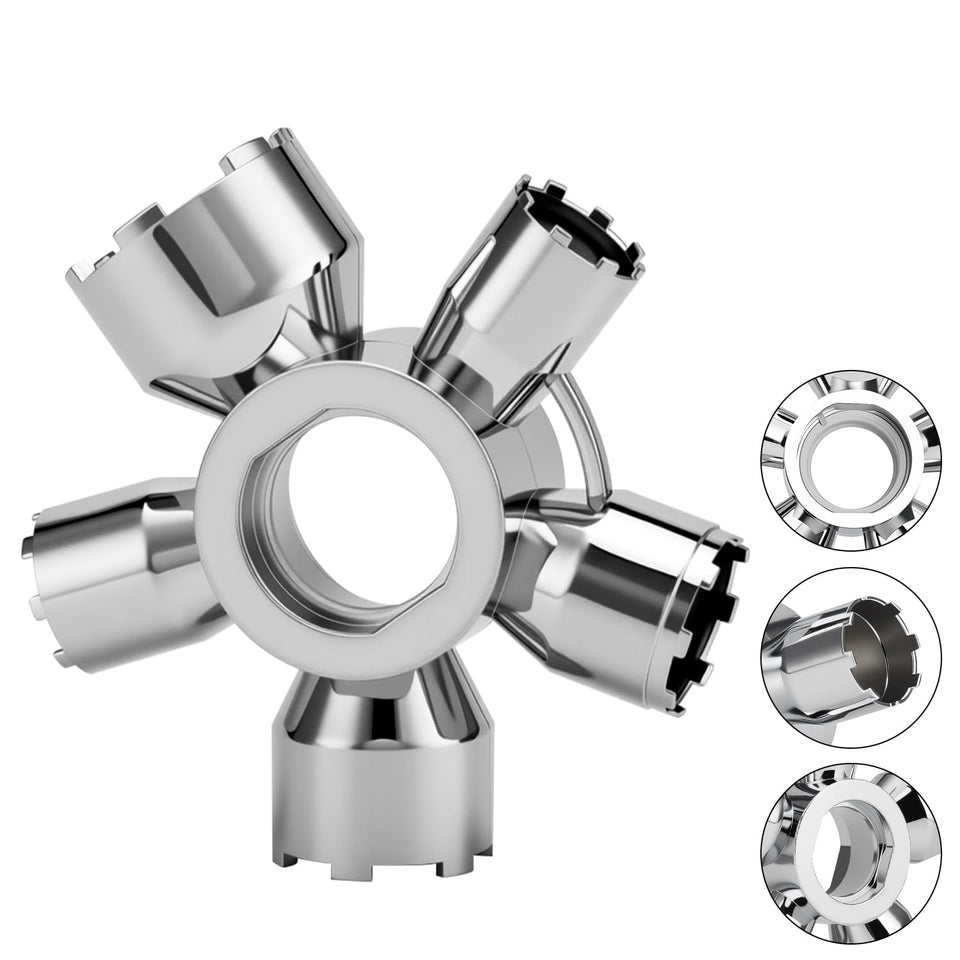 guaiboshi 10-in-1 aerator tool showing versatile universal fit for faucet maintenance