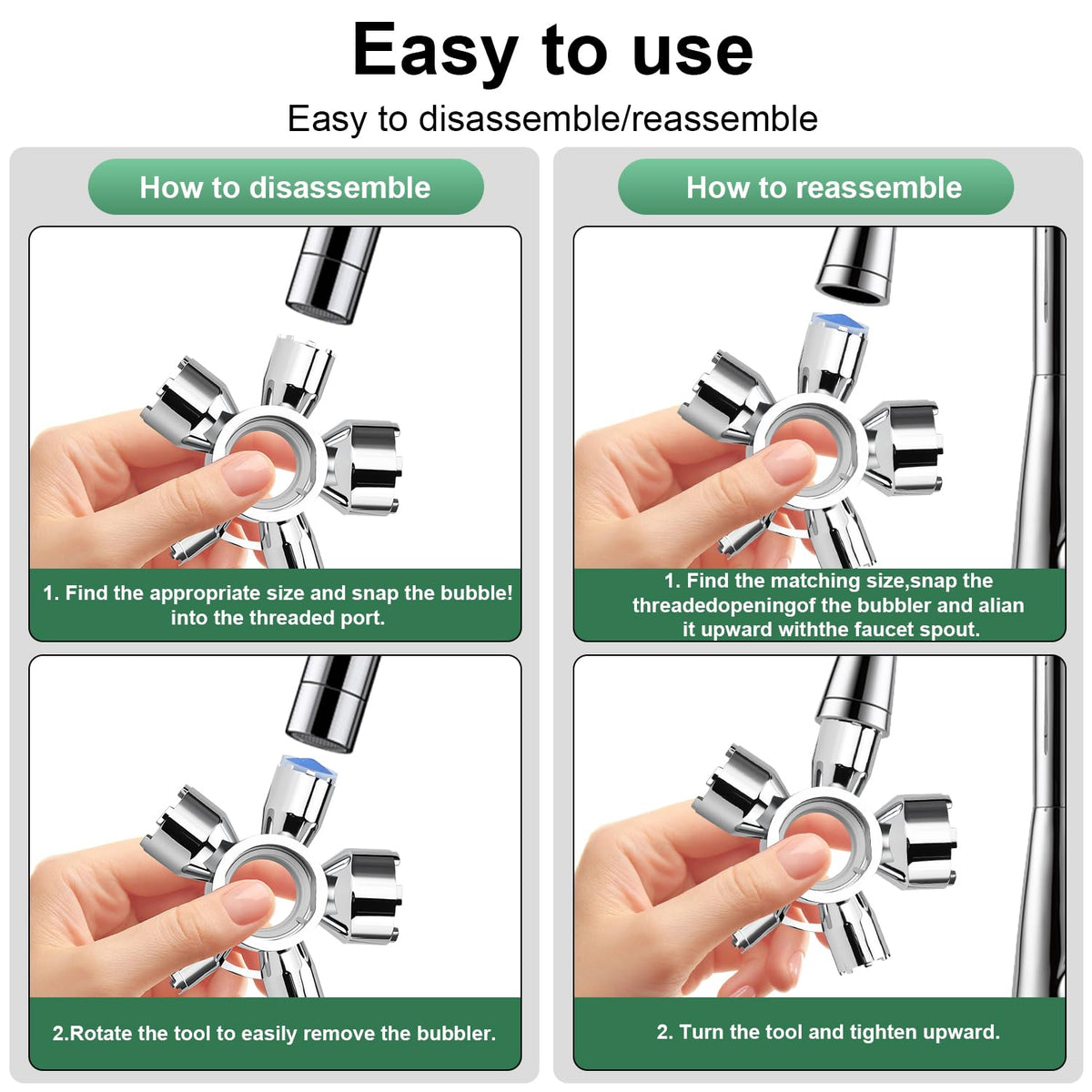 guaiboshi universal faucet wrench fitting most taps for easy maintenance