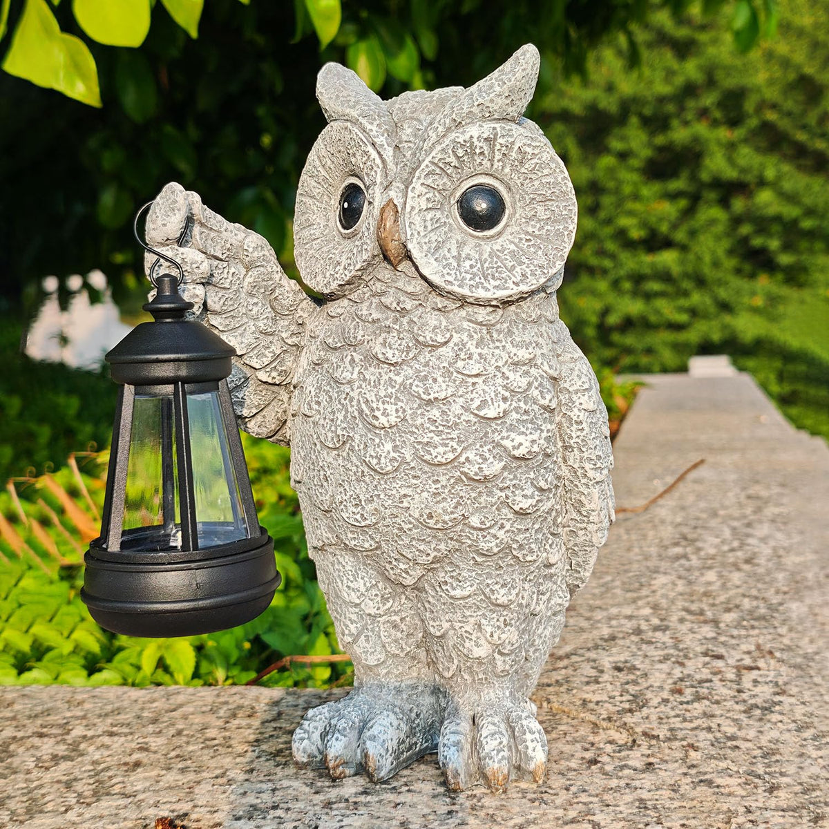 GUANFU owl statue packaged as a thoughtful holiday gift.